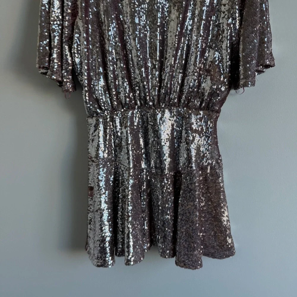 Free People Manuka‎ Sequin Mini Dress Size Medium